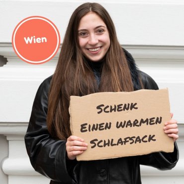 Produkte Spenden | Caritas Wien | Schenk einen Schlafsack und eine warme Mahlzeit für obdachlose Menschen | Caritas Wirhelfen.shop